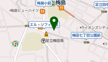 梅田区民事務所の地図画像