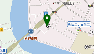 新田区民事務所の地図画像