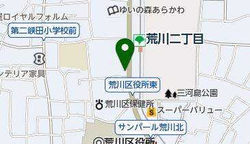 荒川区防災センターの地図画像