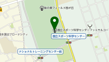 国立スポーツ科学センター フットサルコート スポーツ施設 運動公園 周辺のスポーツ Navitime