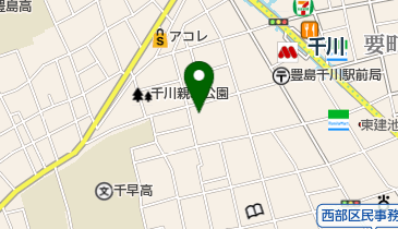 豊島区 区民ひろば千早の地図画像