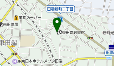 北区立東田端図書館の地図画像