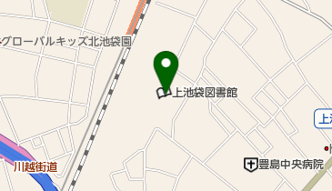 豊島区立上池袋図書館の地図画像