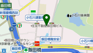 小石川運動場の地図画像