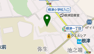 根津児童館の地図画像