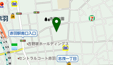 北区赤羽児童館の地図画像