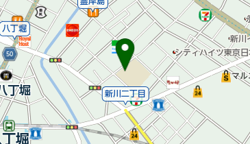 新川児童館の地図画像