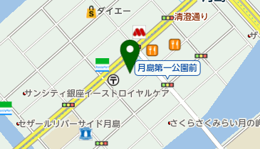 月島児童館の地図画像