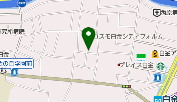 白金いきいきプラザの地図画像