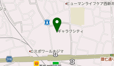 足立区 子育てサロン西新井(ギャラクシティ内)の地図画像