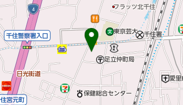 足立区 子育てサロン千住(千住庁舎2階)の地図画像