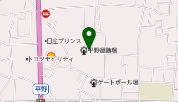 足立区 平野運動場の地図画像