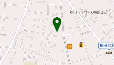 足立区 梅田住区センターの地図画像