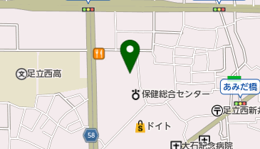 足立区 西新井本町住区センターの地図画像