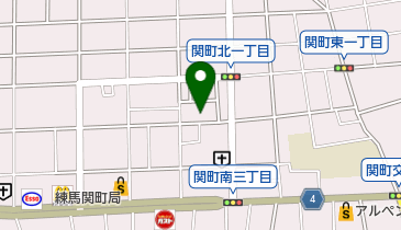 関区民ホールの地図画像