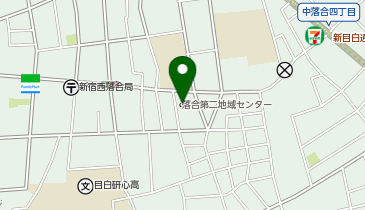 新宿区落合第二地域センターの地図画像