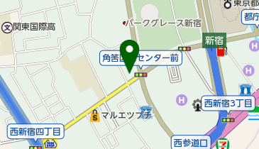 角筈地域センターの地図画像