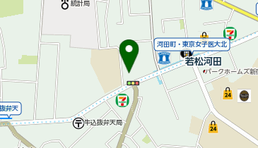 新宿区若松地域センターの地図画像