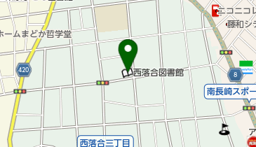 西落合図書館の地図画像