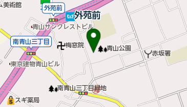 青山運動場の地図画像