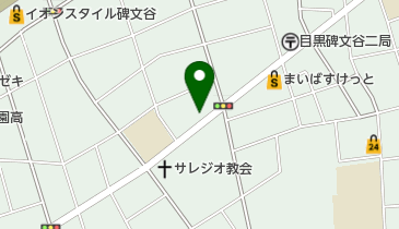 目黒区 碑住区センターの地図画像