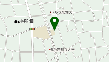 目黒区 中根住区センターの地図画像