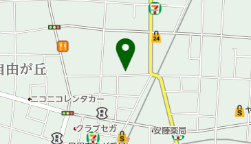 目黒区 自由が丘住区センターの地図画像