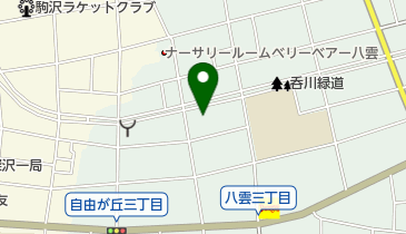 目黒区 自由が丘住区センター宮前分室の地図画像