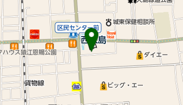 江東区福祉事務所保護第二課の地図画像