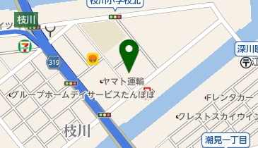 枝川区民館の地図画像