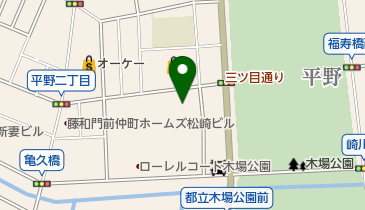 平野地区集会所の地図画像