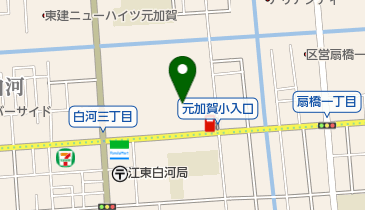 白河東地区集会所の地図画像