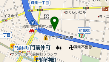 深川地区集会所の地図画像