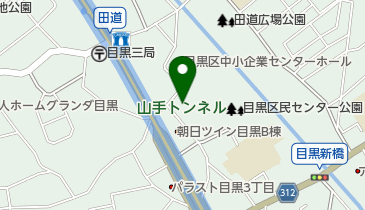 目黒区美術館区民ギャラリーの地図画像