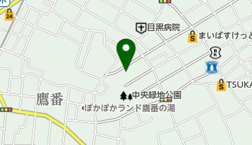 目黒区児童発達支援センター すくすくのびのび園の地図画像