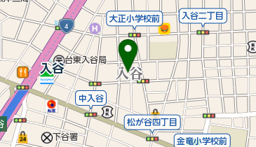 台東入谷こどもクラブの地図画像