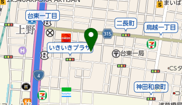 台東子ども家庭支援センターの地図画像