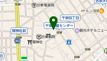 千束健康増進センターの地図画像