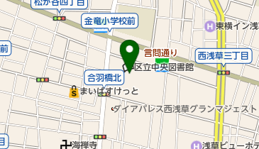 台東区生涯学習センターの地図画像