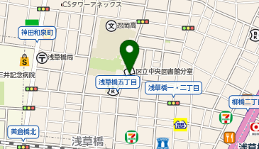 台東区立中央図書館浅草橋分室の地図画像