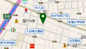 松が谷公園の地図画像