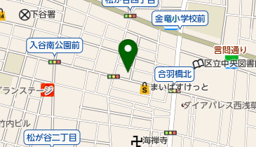 松が谷梅園公園の地図画像