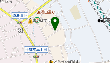 谷中児童遊園の地図画像
