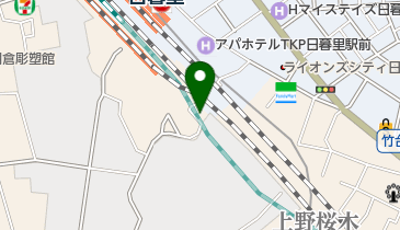 芋坂児童遊園の地図画像