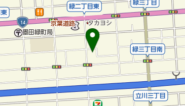 墨田区立みどりコミュニティセンターの地図画像