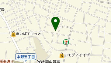 中野区 上高田区民活動センターの地図画像