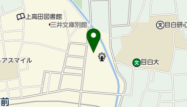 上高田運動施設 庭球場の地図画像