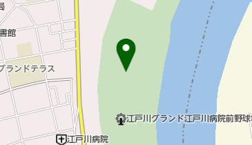 江戸川グラウンド 江戸川病院前野球場の地図画像