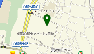 梅若ゆうゆう館の地図画像