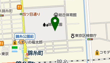 錦糸公園野球場の地図画像